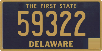 DE license plate 59322