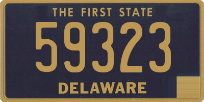 DE license plate 59323