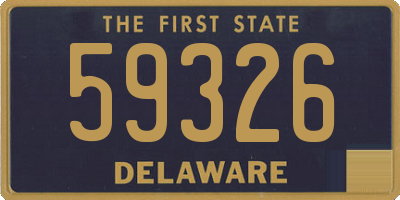 DE license plate 59326