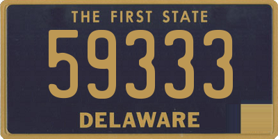 DE license plate 59333