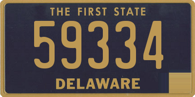 DE license plate 59334