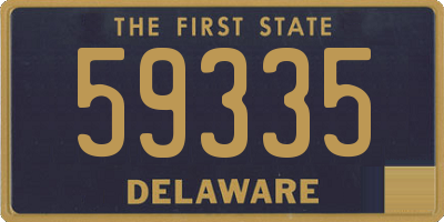 DE license plate 59335