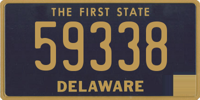 DE license plate 59338
