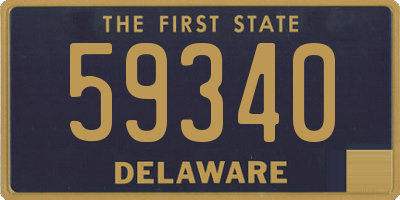 DE license plate 59340