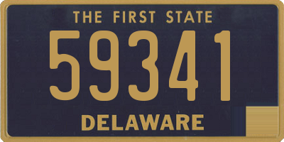 DE license plate 59341