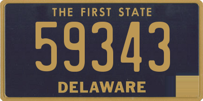 DE license plate 59343