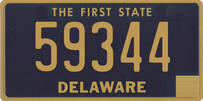 DE license plate 59344