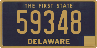 DE license plate 59348