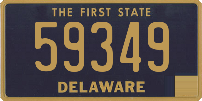 DE license plate 59349