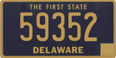 DE license plate 59352