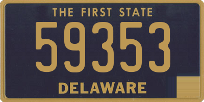 DE license plate 59353