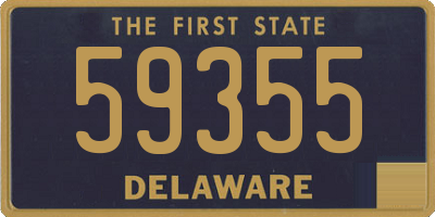 DE license plate 59355
