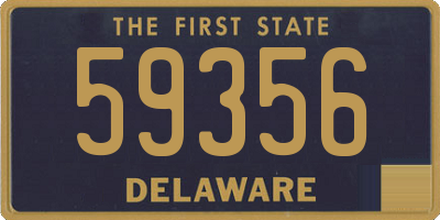 DE license plate 59356