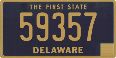 DE license plate 59357