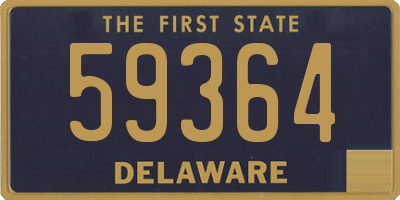DE license plate 59364