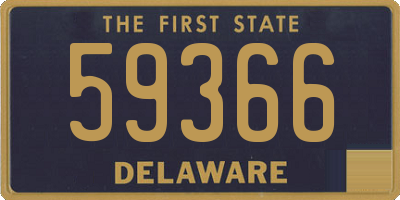 DE license plate 59366