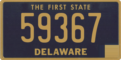 DE license plate 59367