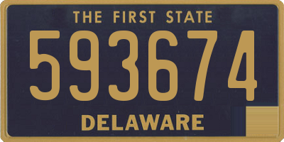 DE license plate 593674