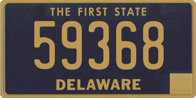 DE license plate 59368