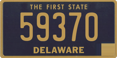 DE license plate 59370