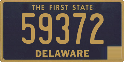 DE license plate 59372