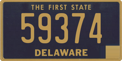 DE license plate 59374