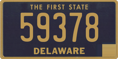 DE license plate 59378