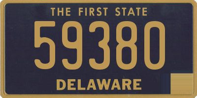 DE license plate 59380