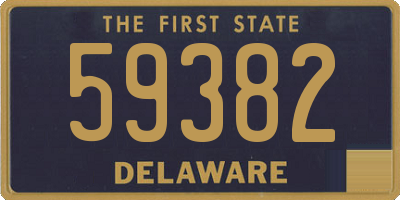 DE license plate 59382