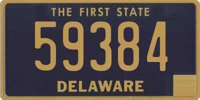 DE license plate 59384