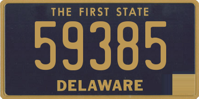 DE license plate 59385