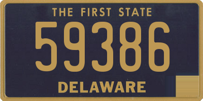 DE license plate 59386