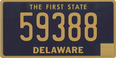 DE license plate 59388