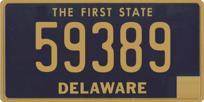 DE license plate 59389