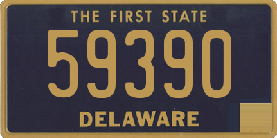 DE license plate 59390