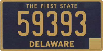 DE license plate 59393