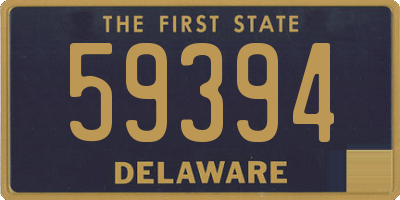 DE license plate 59394