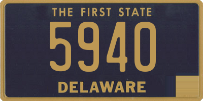 DE license plate 5940