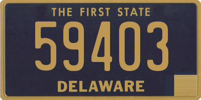 DE license plate 59403