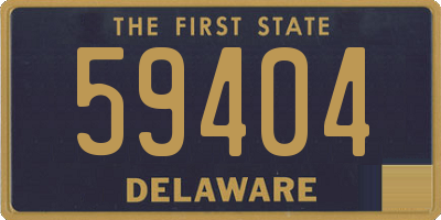 DE license plate 59404