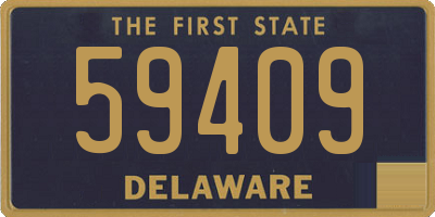 DE license plate 59409