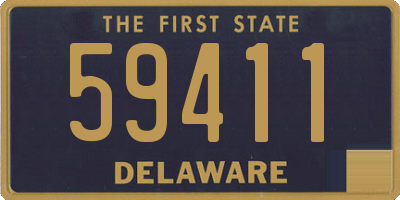 DE license plate 59411