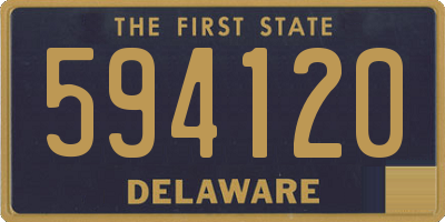 DE license plate 594120