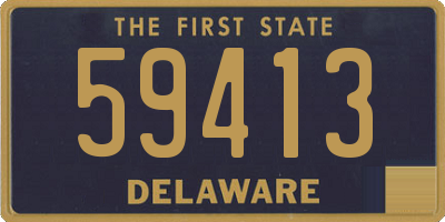 DE license plate 59413