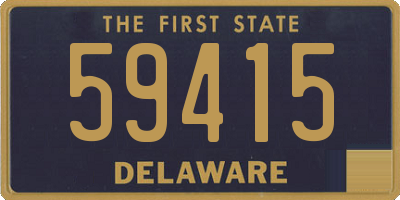 DE license plate 59415
