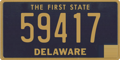 DE license plate 59417