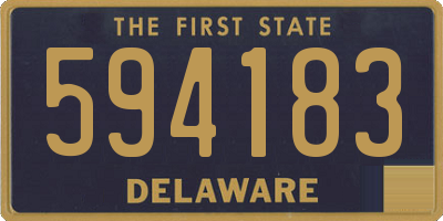 DE license plate 594183