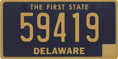 DE license plate 59419
