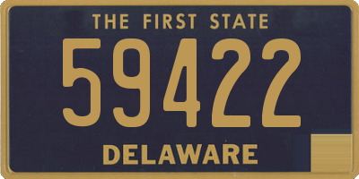 DE license plate 59422