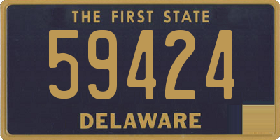 DE license plate 59424